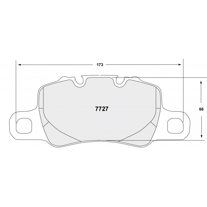 Sprint / medium distance compound with smooth bite. Race brake pads - Porsche 991 + Boxster
Cayman GT4
rear pad
